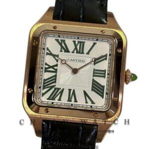 Cartier Santos-Dumont Extra-Large Hand-Wound Rose Gold 33.9mm WGSA0083 Ivory Jade (Limited Edition of 200 Pieces Only)