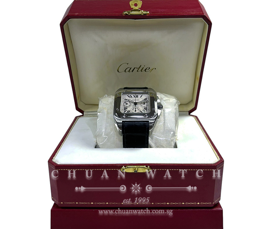 Cartier Santos 100 XL Chronograph W20090X8 - Discontinued - Image 2