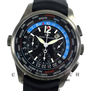 Girard-Perregaux WW.TC Financial World Time Chronograph Titanium Blue 43mm 49805 - Discontinued