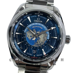 Omega Seamaster Aqua Terra 150M Co-Axial Master Chronometer Worldtimer 43mm 220.10.43.22.03.001 Blue