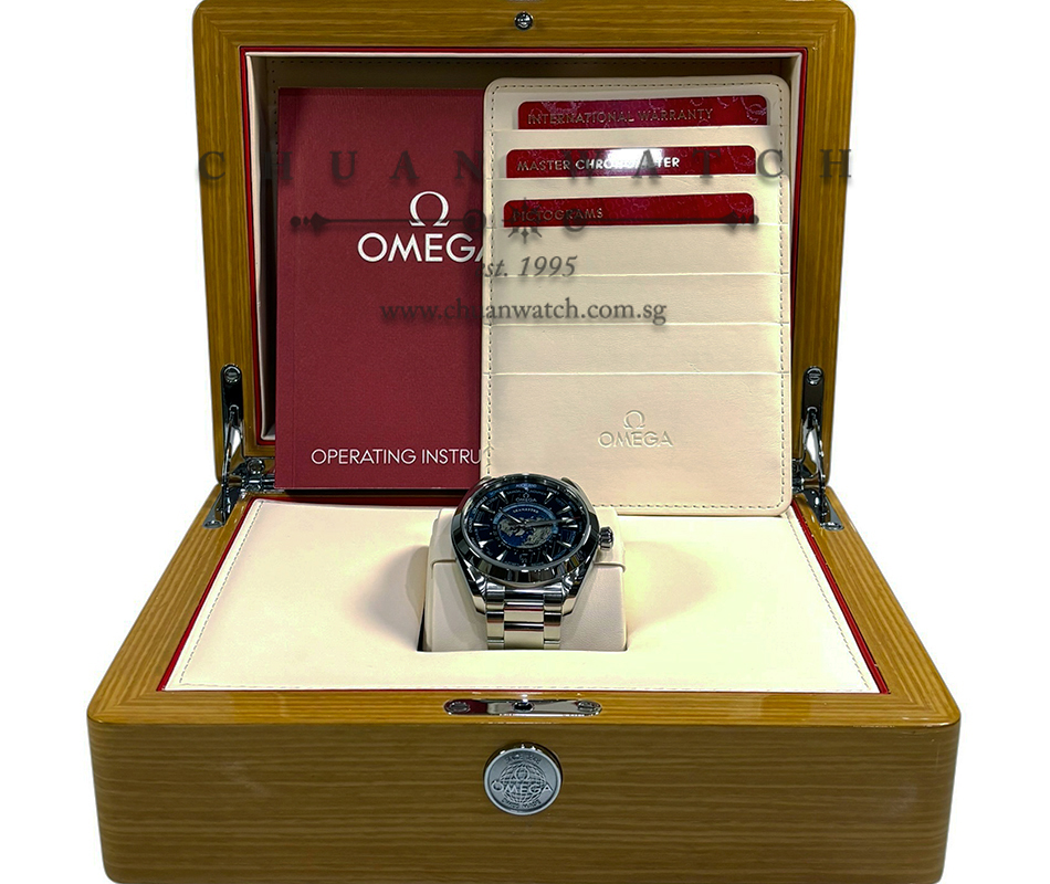 Omega Seamaster Aqua Terra 150M Co-Axial Master Chronometer Worldtimer 43mm 220.10.43.22.03.001 Blue - Image 2