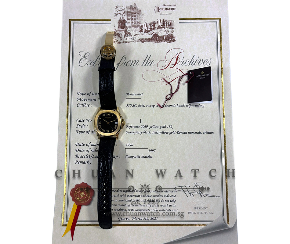 Patek Philippe Aquanaut Yellow Gold 35.6mm 5060 Black - Discontinued - Image 2