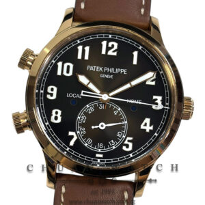 Patek Philippe Calatrava Pilot Travel Time Rose Gold 42mm 5524R-001