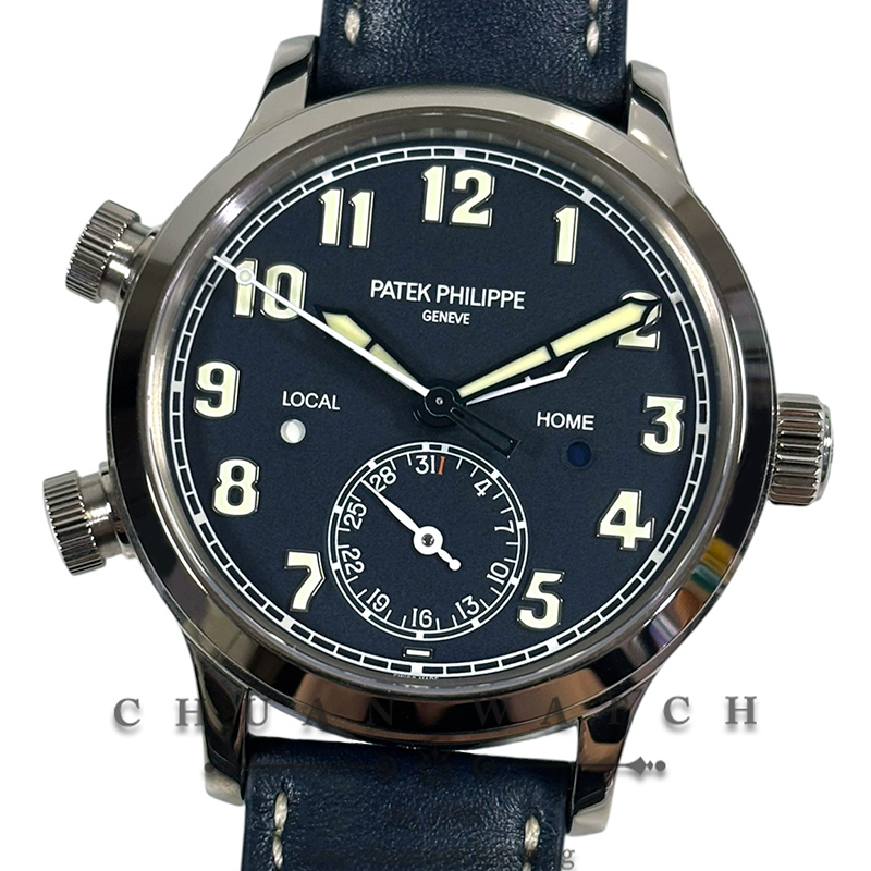Patek Philippe Calatrava Pilot Travel Time White Gold 37.5mm 7234G-001 - Discontinued