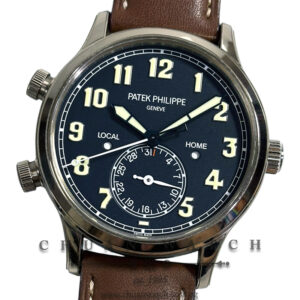 Patek Philippe Calatrava Pilot Travel Time White Gold 42mm 5524G-001 - Discontinued