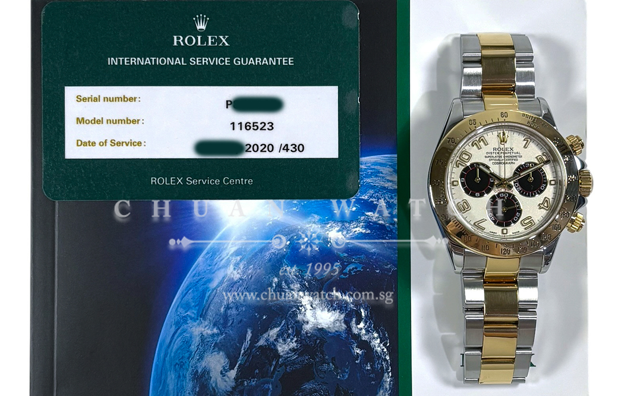 Rolex Cosmograph Daytona Two-Tone 116523 Silver 'Panda' Arabic - Discontinued - Image 2