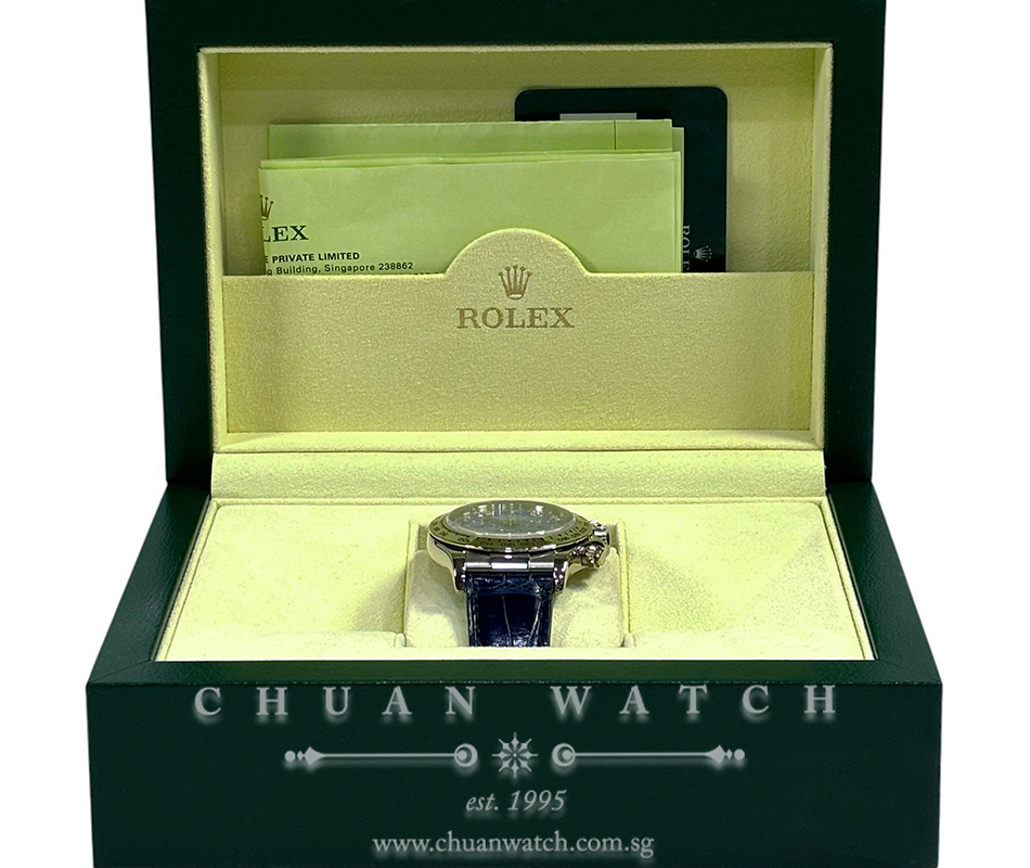 Rolex Cosmograph Daytona White Gold 116519 Blue Sodalite Diamonds - Discontinued - Image 2