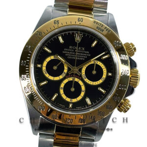 Rolex Cosmograph 'Zenith' Daytona Two-Tone 16523 Black Index Tritium - Discontinued