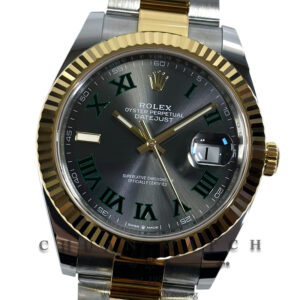 Rolex DateJust 41 Two-Tone 126333 Slate Roman 'Wimbledon'