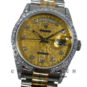 Rolex Day-Date President 'Tridor' White Gold 36mm 18139 Champagne Jubilee Diamonds - Discontinued