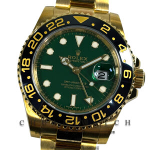Rolex GMT-Master II Yellow Gold 116718LN Jade Green - Discontinued