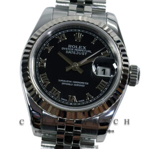Rolex Ladies' DateJust Jubilee 26mm 179174 Black Roman - Discontinued
