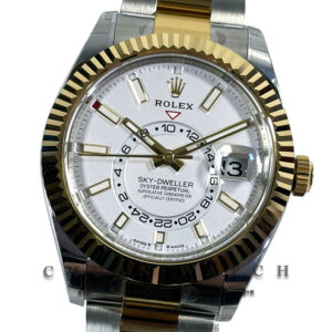 Rolex Sky-Dweller Two-Tone 42mm 336933 White