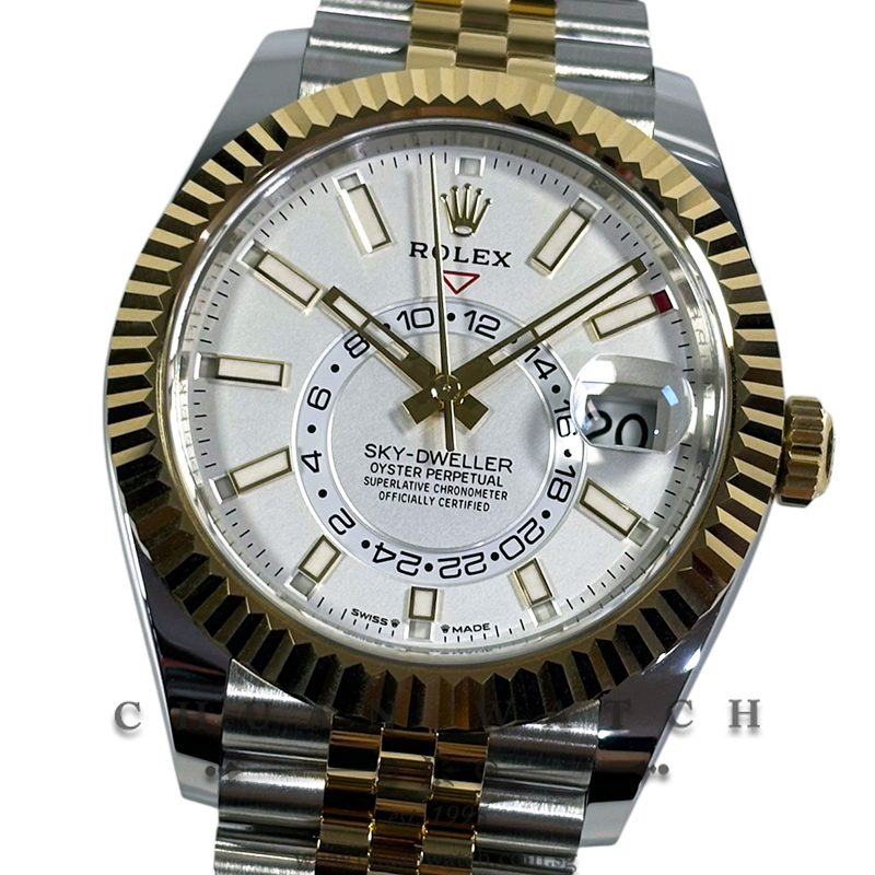 Rolex Sky-Dweller Jubilee Two-Tone 42mm 336933 White