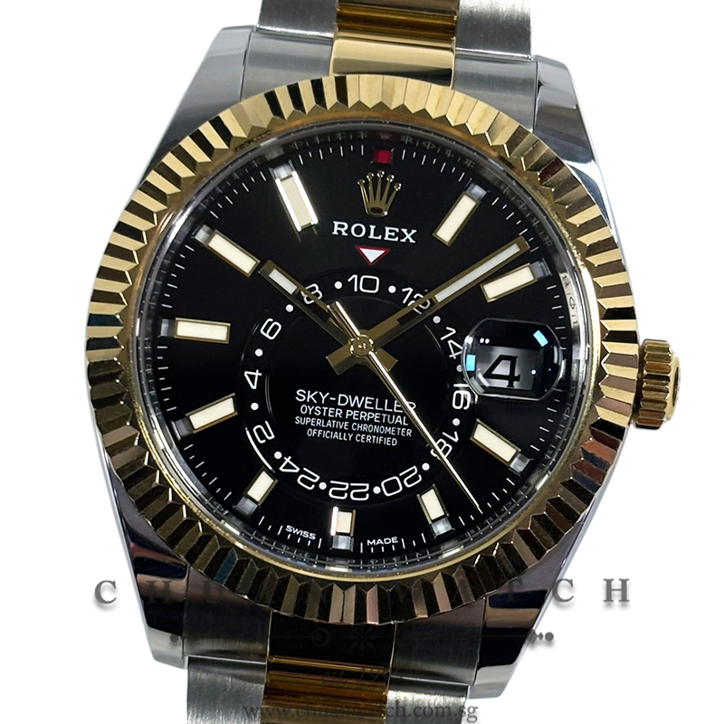 Rolex Sky-Dweller Two-Tone 42mm 326933 Black - Discontinued