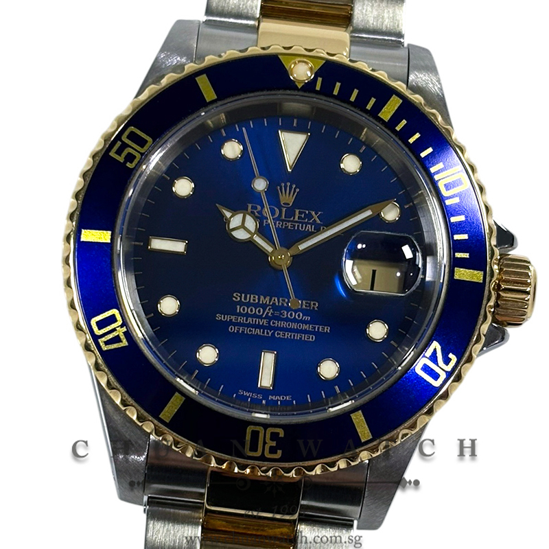 Rolex Submariner Date Two-Tone 16613 Blue - Discontinued