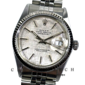 Rolex Vintage Gents' DateJust 36mm 16014 Silver Linen Index Tritium - Discontinued