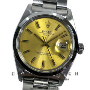 Rolex Vintage Oyster Perpetual Date 34mm 1500 Champagne Index Tritium - Discontinued