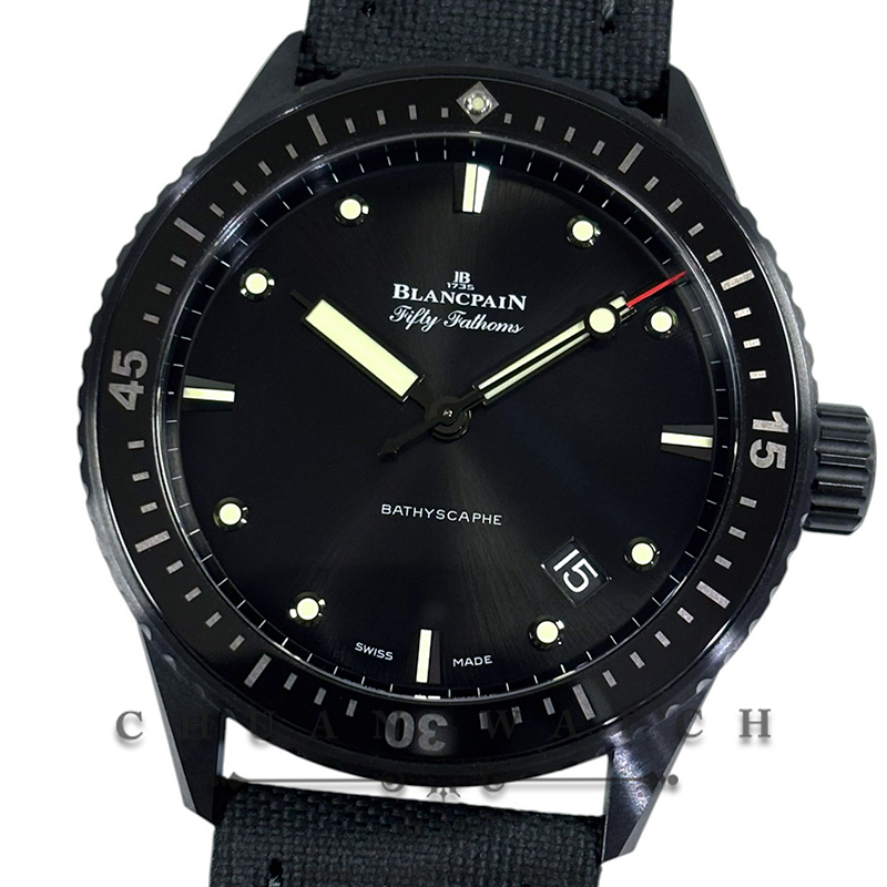 Blancpain Fifty Fathoms Bathyscaphe Black Ceramic 43.6mm 5000-0130-B52A