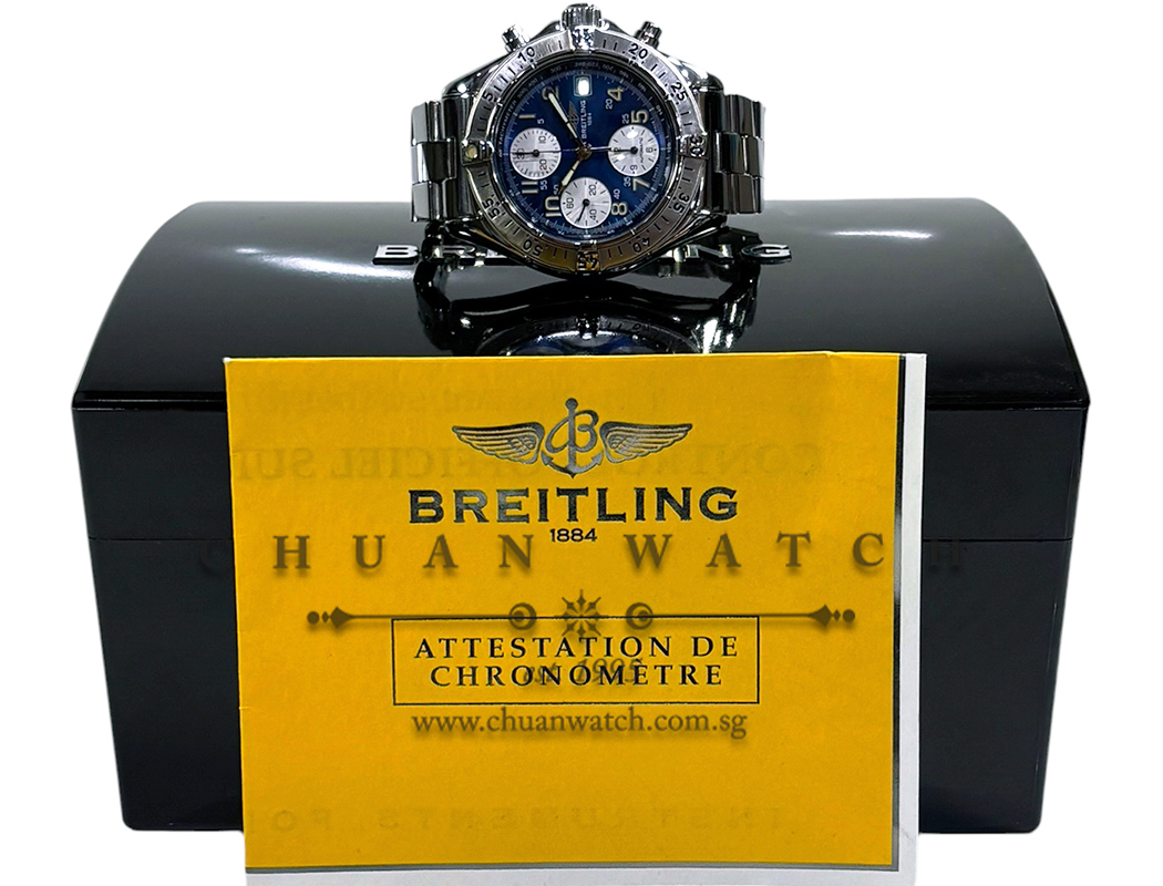 Breitling Colt Chronograph 41mm A13035.1 Blue Tritium - Discontinued - Image 2