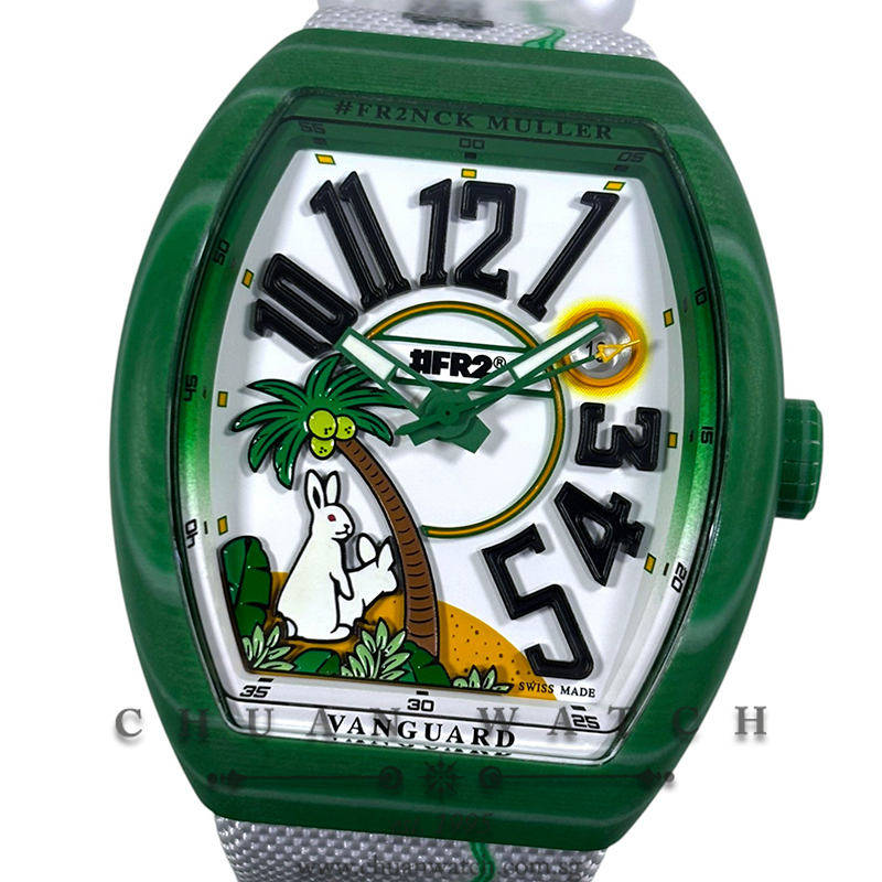 Franck Muller Vanguard 'FR2' Tropical Green Beach V 41 SC DT BEACH FR2 GF VR VE BC  (Limited Edition of 300 Pieces Only)
