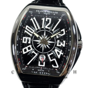Franck Muller Vanguard Yachting Steel Black V 45 SC DT AC NR