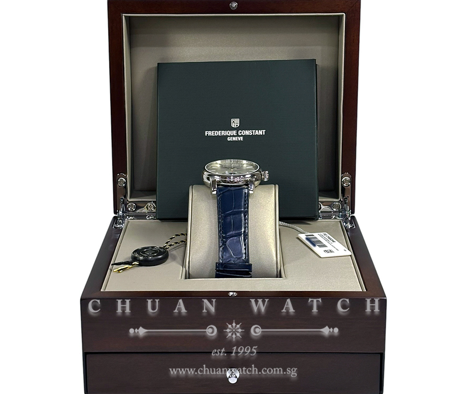 Frederique Constant Manufacture Classic MoonPhase Date 40mm FC-716S3H6 Silver - Image 2