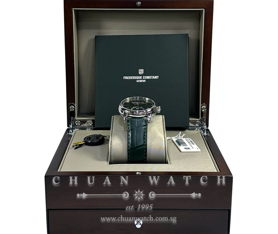 Frederique Constant Manufacture Classic MoonPhase Date 40mm FC-716GR3H6 Green - Image 2