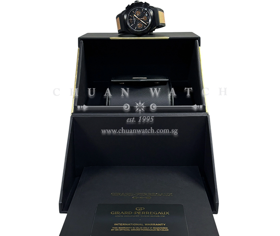 Girard-Perregaux Laureato Absolute Chronograph 'Gold Fever' PVD-Titanium 44mm 81060  (Limited Edition of 188 Pieces Only) - Image 2
