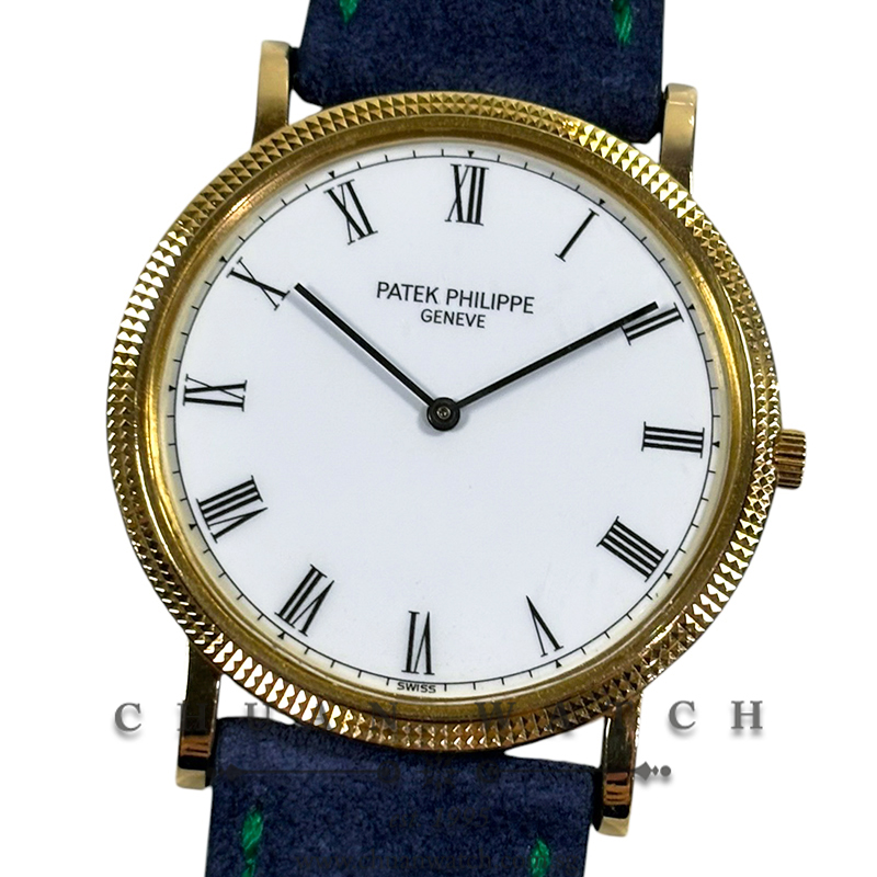 Patek Philippe Vintage Calatrava Hand-Wound Yellow Gold 32mm 3520/D White Porcelain - Discontinued