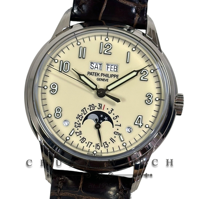 Patek Philippe Perpetual Calendar MoonPhase White Gold 40mm 5320G-001 Cream - Discontinued