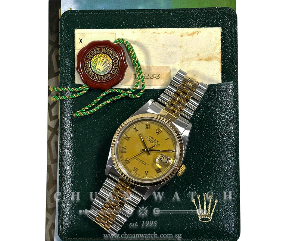 Rolex Gents' DateJust Jubilee Two-Tone 36mm 16233 Champagne Roman Tritium - Discontinued - Image 2