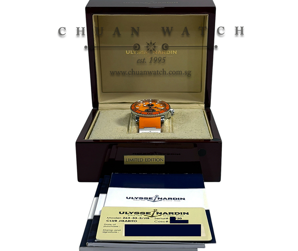 Ulysse Nardin Maxi Marine Diver 'Club Jibarito' Orange 43mm 263-33-3/JIB  (Limited Edition of 20 Pieces Only) - Image 2