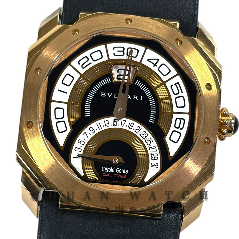 Bvlgari Gerald Genta Octo Bi-Retrograde Rose Gold 42mm 101832 - Discontinued