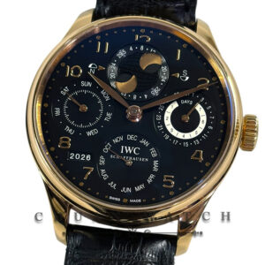 IWC Portugieser Perpetual Calendar MoonPhase Rose Gold 44.2mm IW503202 - Discontinued