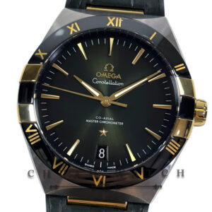 Omega Constellation Co-Axial Master Chronometer Two-Tone 41mm 131.23.41.21.10.001 Green