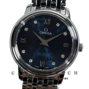 Omega De Ville Prestige Orbis Edition Quartz 27.4mm 424.10.27.60.53.003 Blue Diamonds - Discontinued