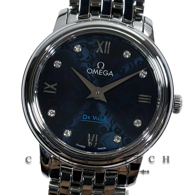 Omega De Ville Prestige Orbis Edition Quartz 27.4mm 424.10.27.60.53.003 Blue Diamonds - Discontinued