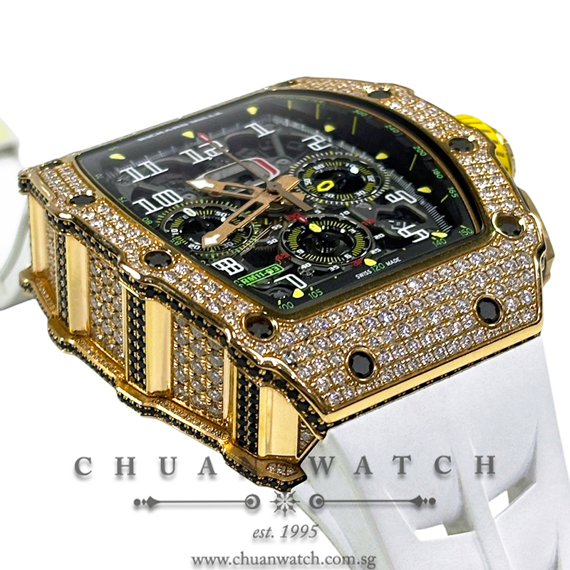 Richard Mille RM11-03 Rose Gold Full Diamonds - Discontinued - Image 3