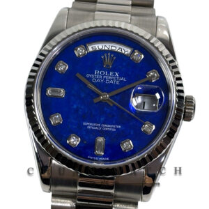Rolex Day-Date President White Gold 36mm 118239 Lapis Lazuli Diamonds - Discontinued