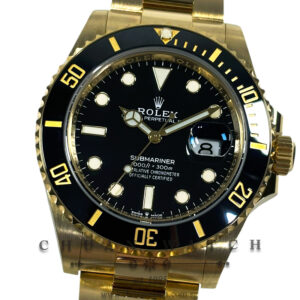 Rolex Submariner Date Yellow Gold 41mm 126618LN Black
